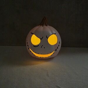 Disney Seasons Jack Skellington Light Up Pumpkin Nightmare Before Christmas